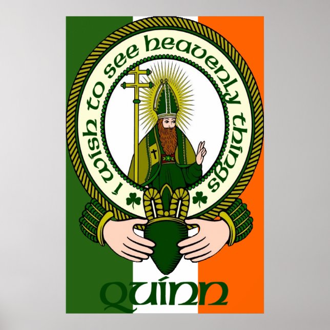 Quinn Clan Motto Poster Print (Front)