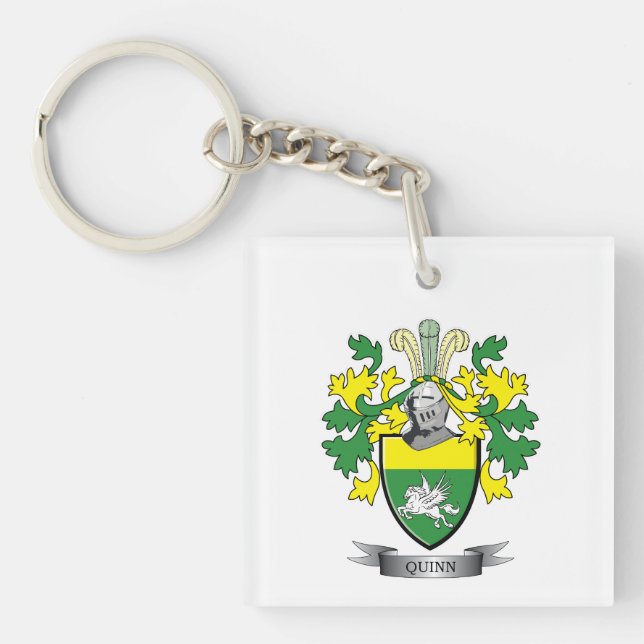 Quinn Coat of Arms Key Ring (Front)