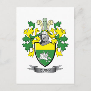 Quinn Coat of Arms Postcard