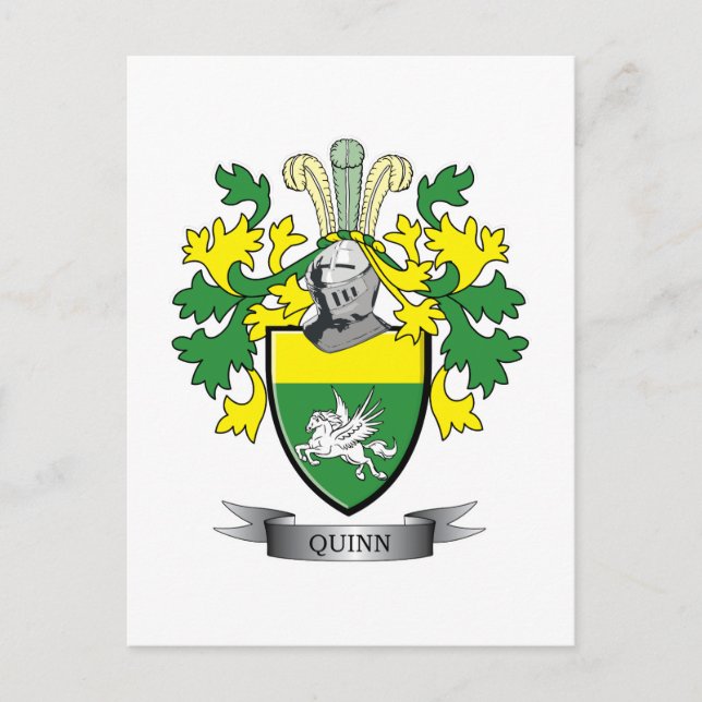 Quinn Coat of Arms Postcard (Front)