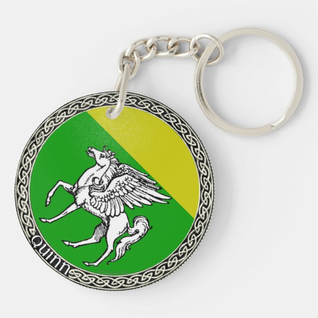 Quinn Family Arms Key Ring (Back)