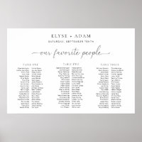 Quinn Minimal 3 Banquet Table Plan Foam Board