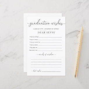 Quinn Minimal Graduation Wishes