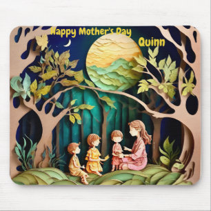QUINN ~ Mother's Day ~ Paper Cutting ~ Mousepad