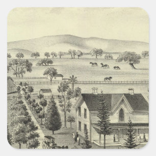 Quinn residence square sticker