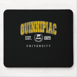 Quinnipiac Arch Vintage College Athletic Sports De Mouse Pad