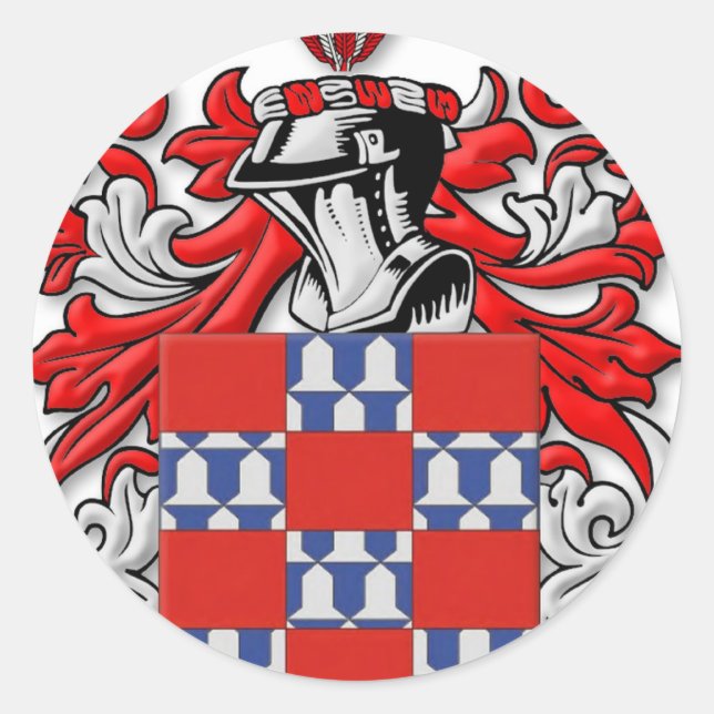 Quinones Coat of Arms Classic Round Sticker (Front)