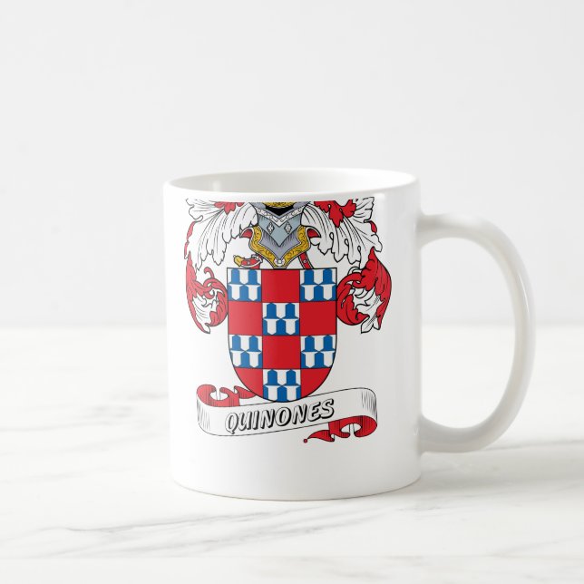 Quinones Family Crest Coffee Mug (Right)