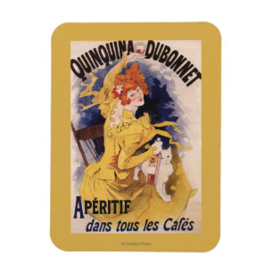 Quinquina Dubonnet Aperitif Promotional Poster Magnet