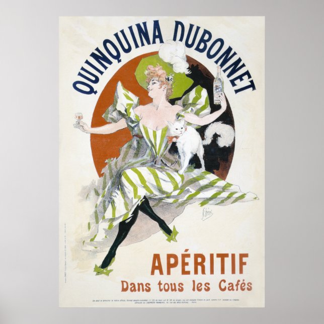 Quinquina Dubonnet Aperitif - Vinatge Poster (Front)