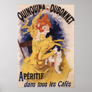 Quinquina Dubonnet Promotional Poster Aperitif