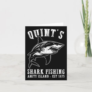 Quints Awesome Ocean Animals Vintage Apparel Shark Card