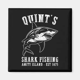 Quints Awesome Ocean Animals Vintage Apparel Shark Magnet