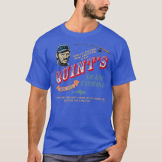 Quints Shark Fishing Wood Universal UCS LLC retro T-Shirt