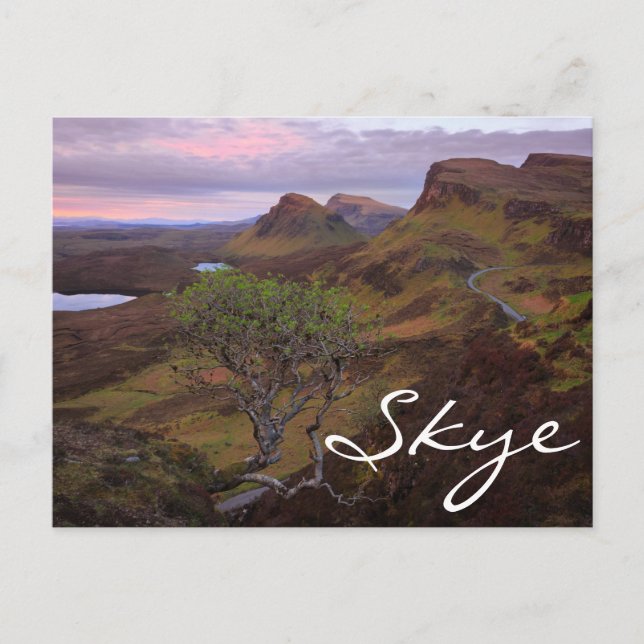 Quiraing sunrise landscape on Skye Postcard (Front)