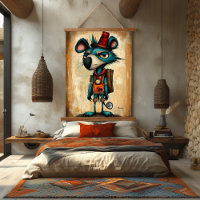 Quirky Abstract Sloth Character Art