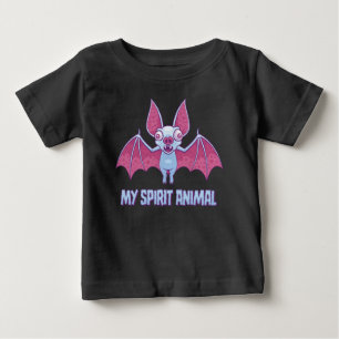 Quirky Albino Bat Spirit Animal Baby T-Shirt