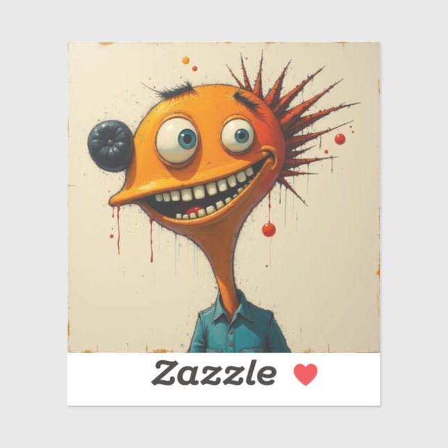 Quirky Alien Monster Art - Funny Monster Series (Sheet)