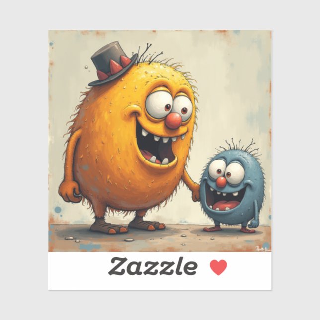 Quirky Alien Monster Art - Funny Monster Series (Sheet)