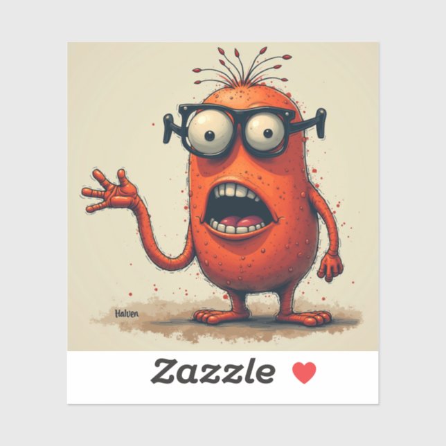 Quirky Alien Monster Art - Funny Monster Series (Sheet)