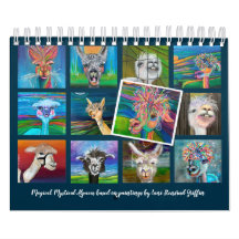 Quirky Alpaca calendar  with stories 20z