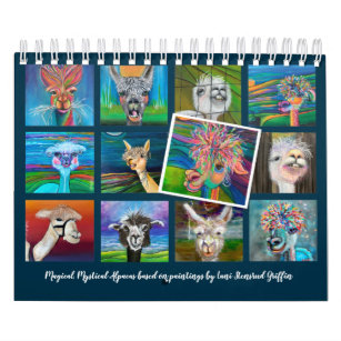 Quirky Alpaca calendar  with stories 20z