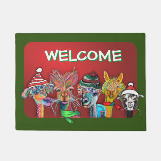 Quirky Alpaca door mat
