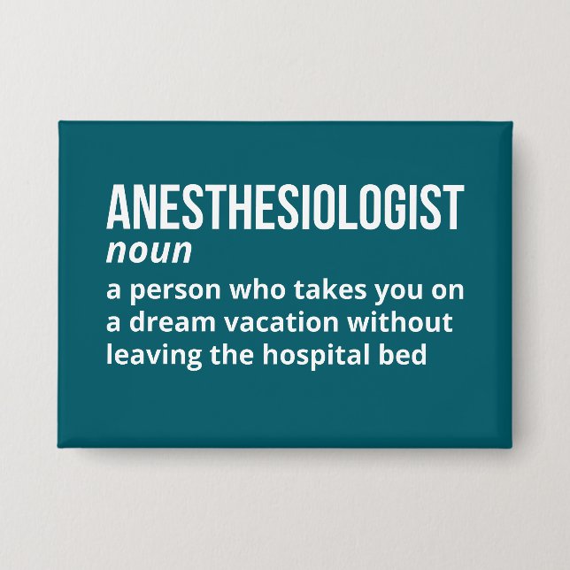 Quirky Anaesthesiologist Definition (Front)