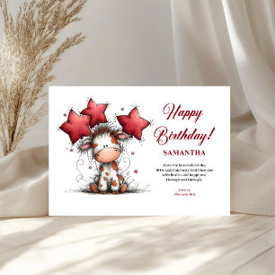 Quirky Animals Personalised kids greeting card