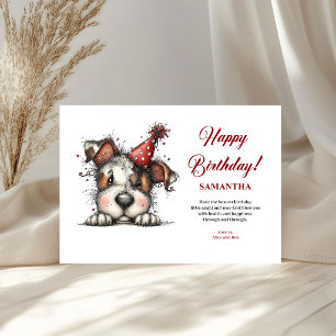 Quirky Animals Personalized kids greeting card