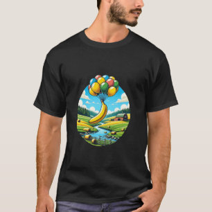 Quirky Banana Surrealist Art Decor Vintage Retro N T-Shirt