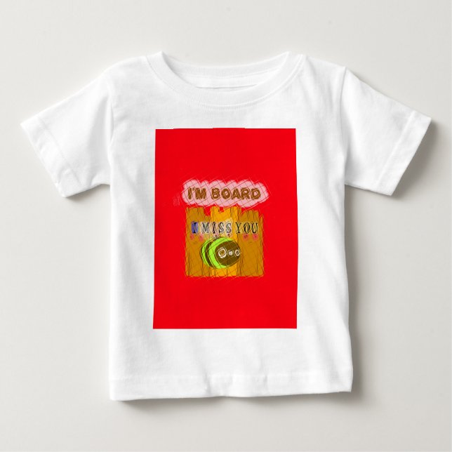 Quirky Bee Art Print Baby T-Shirt (Front)