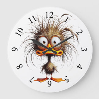 Quirky Bird Large Clock