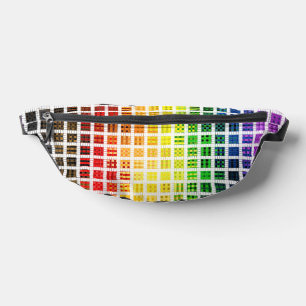 Quirky Boho Plaid Colourful Gay Rainbow Pride Flag Bum Bags