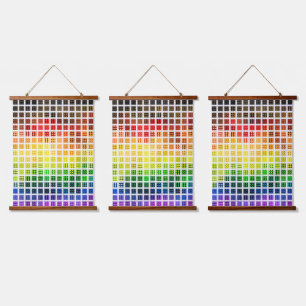 Quirky Boho Plaid Colourful Gay Rainbow Pride Flag Hanging Tapestry