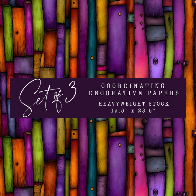 QUIRKY BOOK SPINES DECORATIVE PAPER SET (QUIRKY BOOK SPINES DECORATIVE PAPER SET)