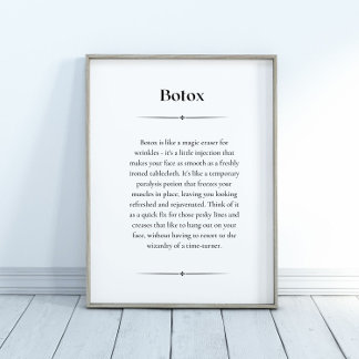 Quirky Botox Definition Poster