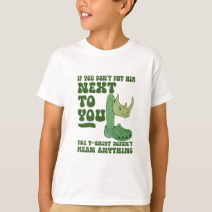 Quirky Cactus Rhino Croc Funny T-Shirt Design