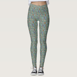 Quirky Cartoon Bird Pattern Leggings