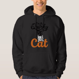 Quirky Cat Vintage Engraving Cat Lover Design_1 Hoodie