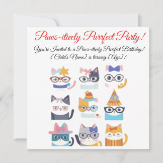 Quirky Cat Whimsical Feline Art for Cat Lovers Holiday Card