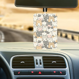 Quirky Cats Pattern car Air Freshener