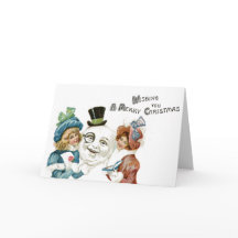 Quirky Christmas Card Weird Kitch Unusual Greeting