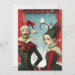Quirky Christmas Characters Holiday Card