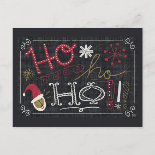 Quirky Christmas Santa Holiday Postcard