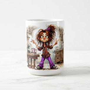 Quirky Coffee Lady Expectations Mug