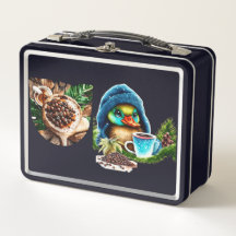 Quirky Coffee Lover Duck Design