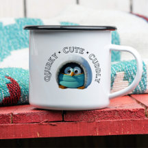 Quirky Cute Cuddly Tea Mug | Penguin Mug Gift