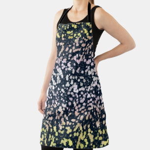 Quirky Cute Retro Boho Flora Pangender Pride Flag Apron