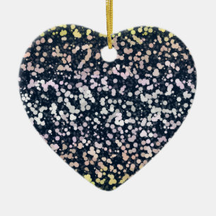Quirky Cute Retro Boho Flora Pangender Pride Flag Ceramic Ornament